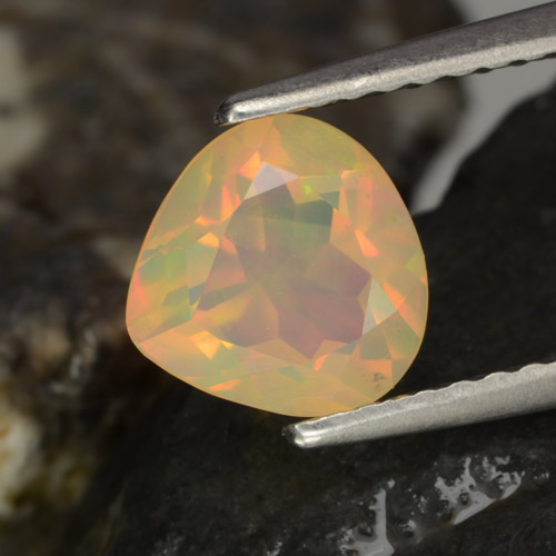彩色 蛋白石 Gem - 0.8ct 梨形切面 (ID: 347295)