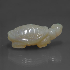 30.13 ct Multicolor Opal Stone, Natural Opal in Carved Turtle Shape for Sale