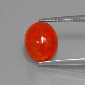 2.95 ct Multicolor Opal Gemstone, Opal Gem in Oval Cabochon Shape for Sale.