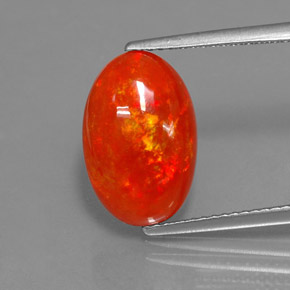 3.07 ct Multicolor Opal Gemstone, Opal Gem in Oval Cabochon Shape for Sale.
