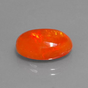 5.33 ct Orange Opal Stone, Natural Opal in Oval Cabochon Shape for Sale