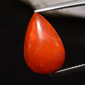 4ct Pear Cabochon Orange Opal Gem for sale 4ct Pear Cabochon Orange Opal Gem (ID: 353620)