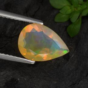 Multicolor Opal Gem - 1.1ct Pear Facet (ID: 364410)