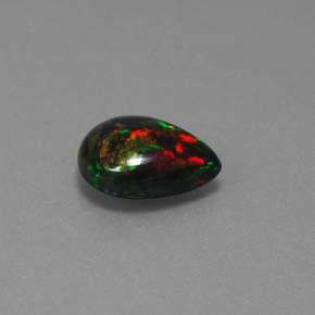 1.83 ct Multicolor Opal Stone, Natural Opal in Pear Cabochon Shape for Sale