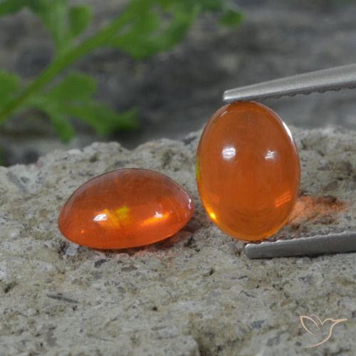 1.41 ct Orange Opal, 8 x 6 mm Oval Cut From Ethiopia, Photo A