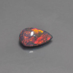 1.26 ct Multicolor Opal Stone, Natural Opal in Pear Cabochon Shape for Sale