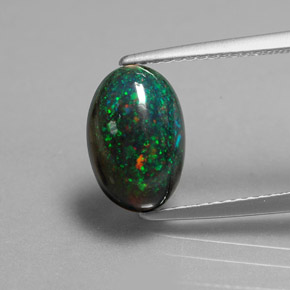 1.95 ct Multicolor Opal Gemstone, Opal Gem in Oval Cabochon Shape for Sale.