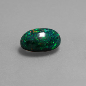 1.95 ct Multicolor Opal Stone, Natural Opal in Oval Cabochon Shape for Sale