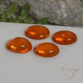 2.53 ctw Orange Opal Stones, Natural Opal in Oval Cabochon Shape for Sale