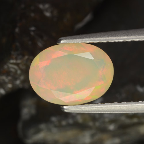 0.9ct Oval Facet Yellow Opal for sale thumb image of 0.9ct Oval Facet Yellow Opal (ID: 389132)