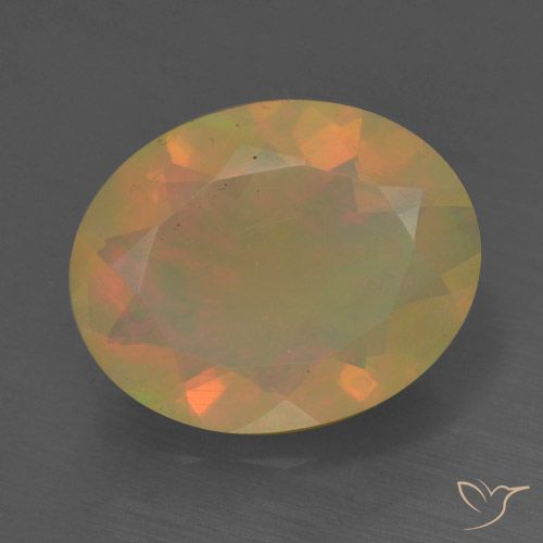 1.30ct Natural Multicolor Opal, Oval, Translucent