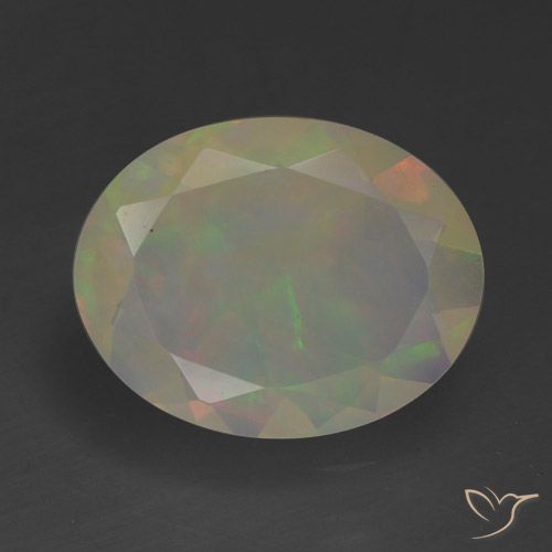 1.10ct Natural Multicolor Opal, Oval, Translucent