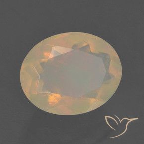 1.57 ct Multicolor Opal Stone, Natural Opal in Oval Facet Shape for Sale