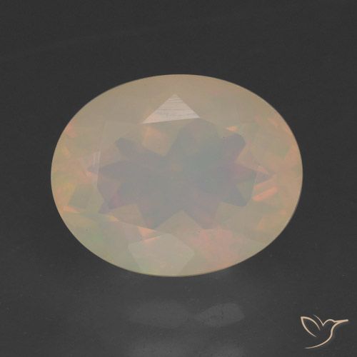 1.92ct Natural Multicolor Opal, Oval, Translucent