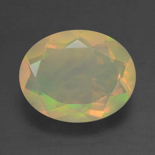 Многоцветный Опал Камень - 1.5ct Фасетный Овал (ID: 461788)