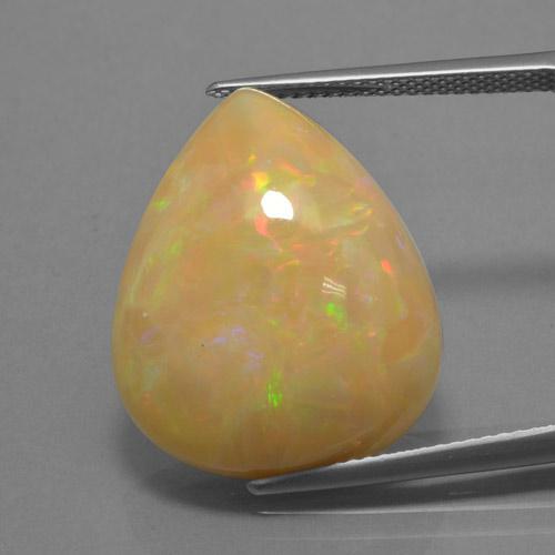 Multicolor Opal Gem - 15.4ct Pear Cabochon (ID: 462133)