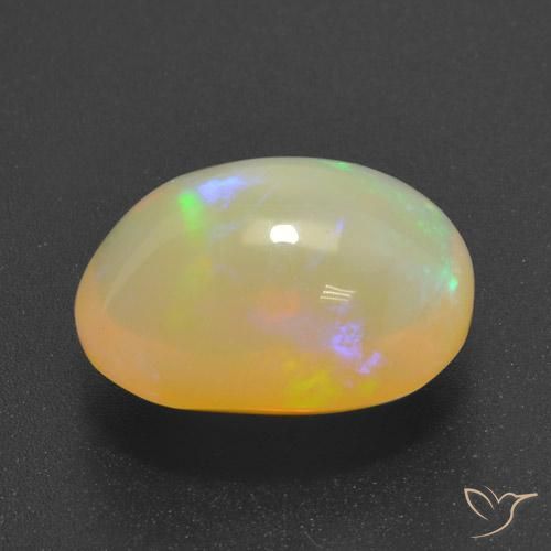 15.72 ct Multicolor Opal Stone, Natural Opal in Oval Cabochon Shape for Sale