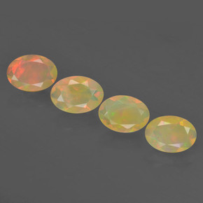 Multicolor Opal Gem - 0.4ct Oval Facet (ID: 462359)