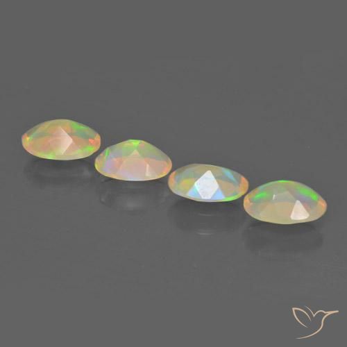 Opal Gemstones in 7 x 5 mm (calibrated) Size for Sale, Opal Stones in Multicolor Color