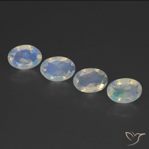 1.54ctw Natural Multicolor Opal, Oval, Transparent
