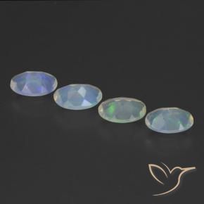 Opal Gemstones in 7 x 5 mm (calibrated) Size for Sale, Opal Stones in Multicolor Color