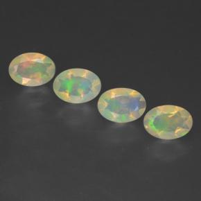 Multicolor Opal Gem - 0.4ct Oval Facet (ID: 462488)