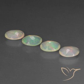 Opal Gemstones in 7 x 5 mm (calibrated) Size for Sale, Opal Stones in Multicolor Color