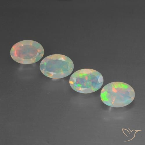 1.88ctw Natural Multicolor Opal, Oval, Transparent