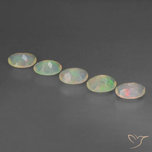 Opal Gemstones in 7 x 5 mm (calibrated) Size for Sale, Opal Stones in Multicolor Color
