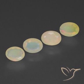 1.81 ctw Multicolor Opal Stones, Natural Opal in Oval Facet Shape for Sale
