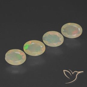 1.68 ctw Multicolor Opal Stones, Natural Opal in Oval Facet Shape for Sale