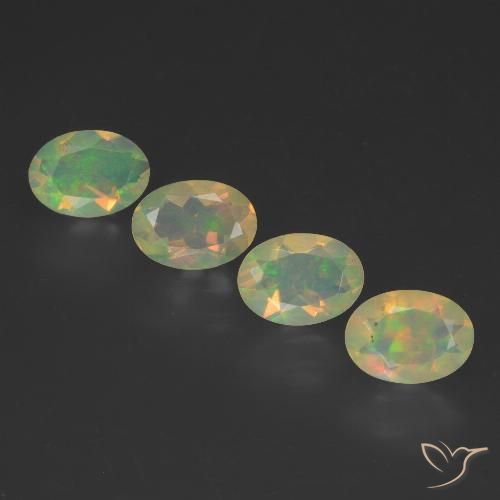 1.87ctw Natural Multicolor Opal, Oval, Transparent