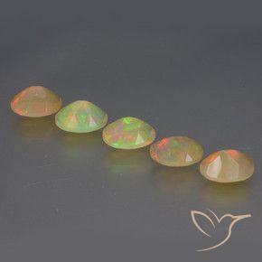 Opal Gemstones in 7 x 5 mm (calibrated) Size for Sale, Opal Stones in Multicolor Color