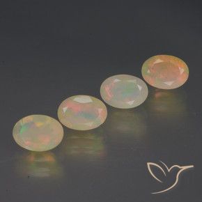 2.23 ctw Multicolor Opal Stones, Natural Opal in Oval Facet Shape for Sale