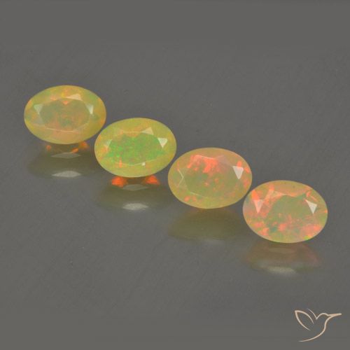 1.87ctw Natural Multicolor Opal, Oval, Transparent