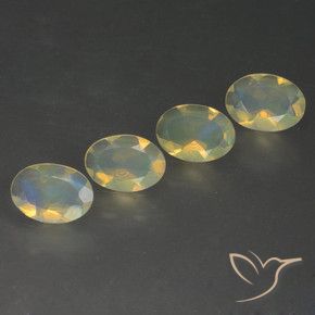 1.31 ctw Multicolor Opal Stones, Natural Opal in Oval Facet Shape for Sale