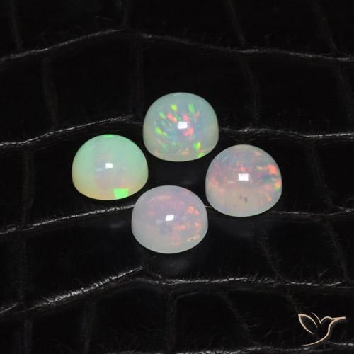 6.67ctw Natural Multicolor Opal, Round, Transparent