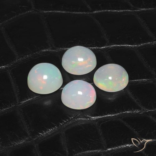 5.56ctw Natural Multicolor Opal, Round, Transparent