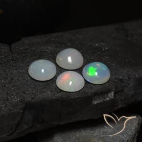 Opal Gemstones in 10 mm (calibrated) Size for Sale, Opal Stones in Multicolor Color