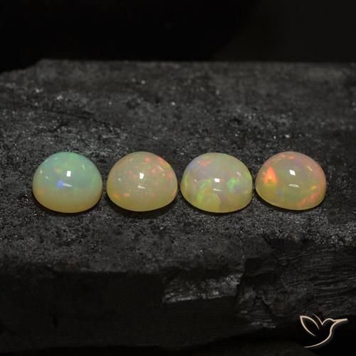 5.72ctw Natural Multicolor Opal, Round, Translucent