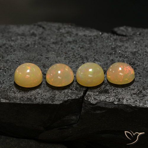 Ópalo Multicolor Circular de 4 piezas de 6,07 venta, 8,1 mm | GemSelect