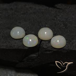 Opal Gemstones in 8 mm (calibrated) Size for Sale, Opal Stones in Multicolor Color