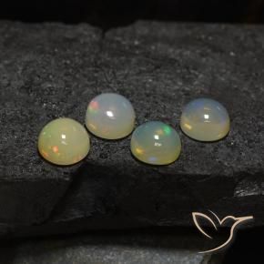 Opal Gemstones in 8 mm (calibrated) Size for Sale, Opal Stones in Multicolor Color