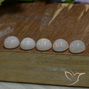 Opal Gemstones in 8 mm (calibrated) Size for Sale, Opal Stones in Multicolor Color