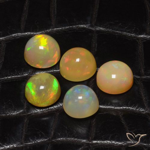 8.39ctw Natural Multicolor Opal, Round, Translucent