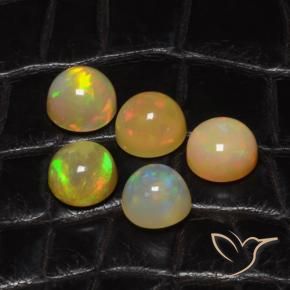 Opal Gemstones in 8 mm (calibrated) Size for Sale, Opal Stones in Multicolor Color