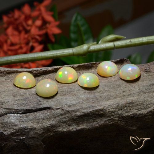 8.15ctw Natural Multicolor Opal, Round, Translucent