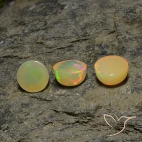 Opal Gemstones in 8 mm (calibrated) Size for Sale, Opal Stones in Multicolor Color