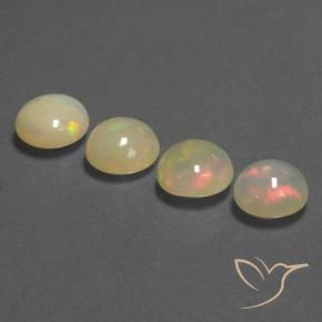 Opal Gemstones in 8 mm (calibrated) Size for Sale, Opal Stones in Multicolor Color