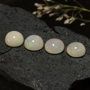 Multicolor Opal Gem - 1.4ct Round Cabochon (ID: 466425)